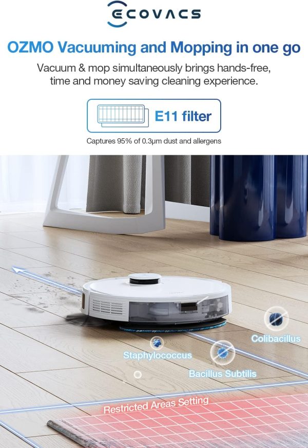 جاروبرقی رباتیک ECOVACS مدل DEEBOT N10